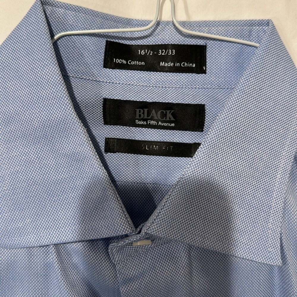 Saks, Fifth Avenue dress shirt 16.5 32/33